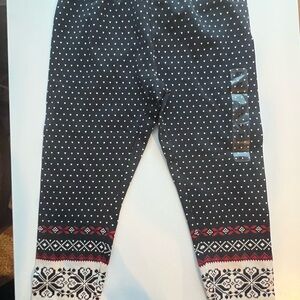 Polo by Ralph Lauren Black and White Patterned Kids Leggings